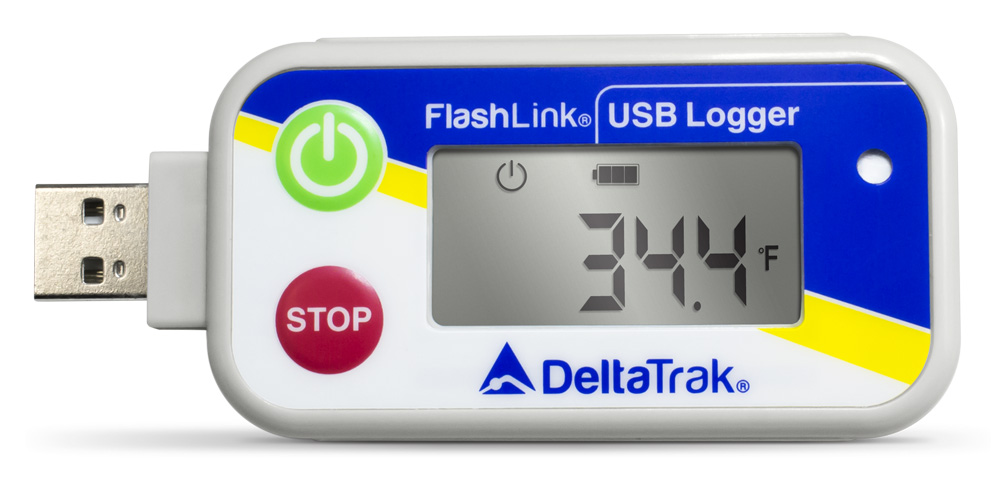 FlashLink USB Reusable Data Logger, Internal Temperature & Humidity Sensor