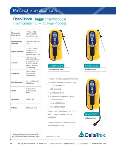 FlashCheck Ruggy Thermocouple Thermometer Kit