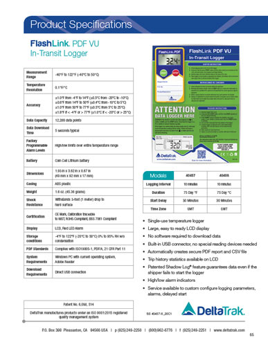 FlashLink VU PDF In-Transit Logger