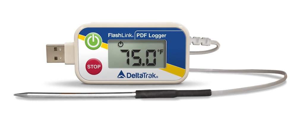 FlashLink® USB PDF Reusable Data Logger with External Sharp Tip Probe, Model 40515