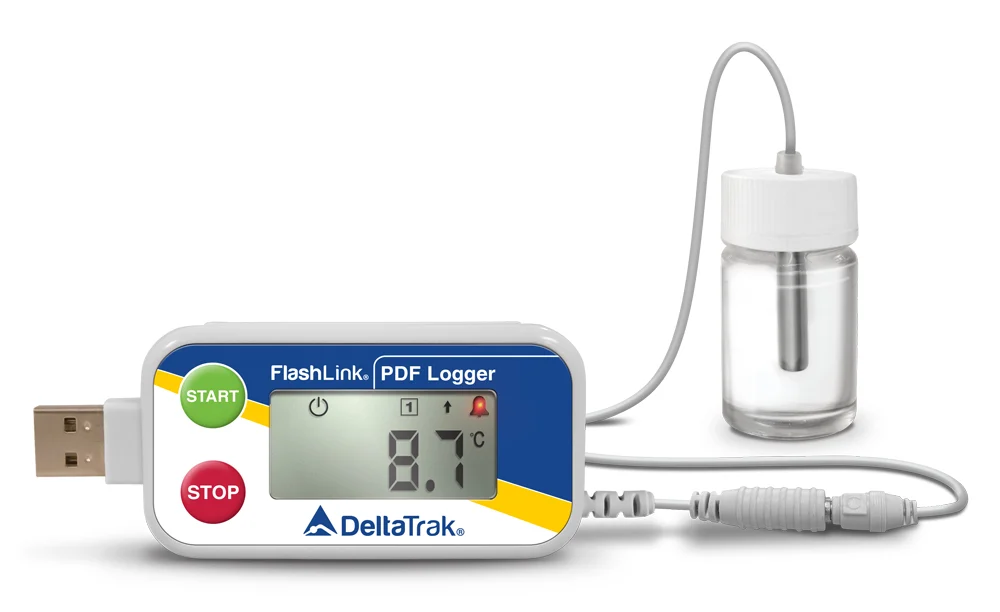 FlashLink® Certified Vaccine PDF Data Logger with Glycol Sensor, Model 40527