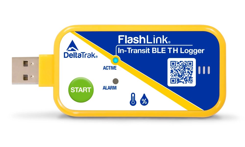 FlashLink® In-Transit BLE Temperature and Humidity Logger, Model 40910