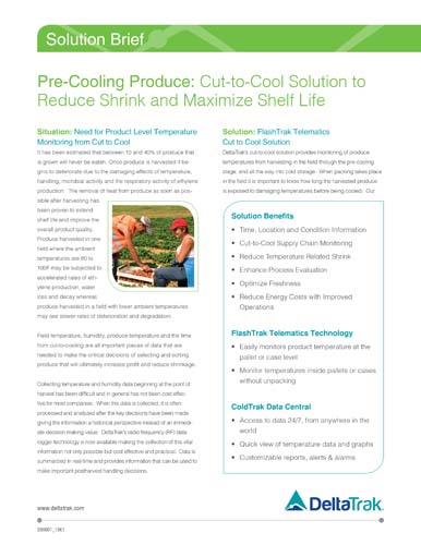 Pre-Cooling Produce: Cut-to-Cool Solution to Reduce Shrink and Maximize Shelf Life