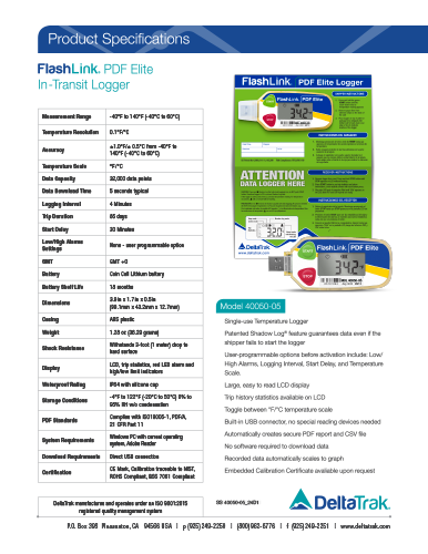 FlashLink PDF Elite In-Transit Logger