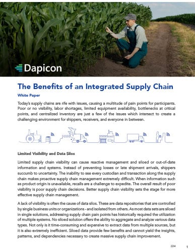 Benefits of an Integrated Supply Chain